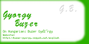 gyorgy buzer business card